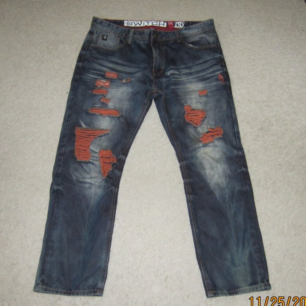 Switch Remarkable Men's Premium Denim Blue Jeans Size 38X30